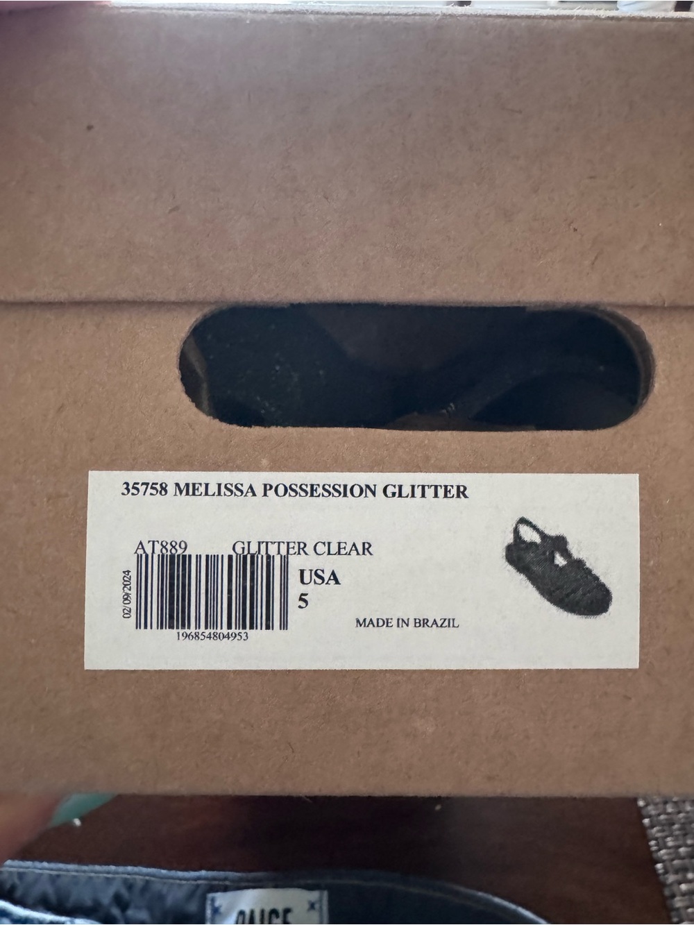 Melissa Womens Possessions jelly shoe - 5 clear glitter